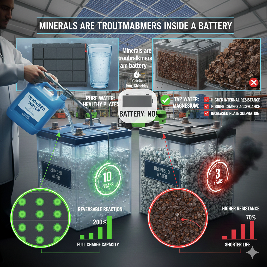 How Impure Water Hurts Charging Efficiency